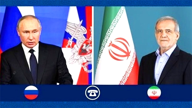 الرئيس الروسي يؤكد ضرورة وقف الأعمال العدائية في الشرق الأوسط